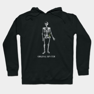 Original Hipster Funny Halloween Skeleton Hoodie